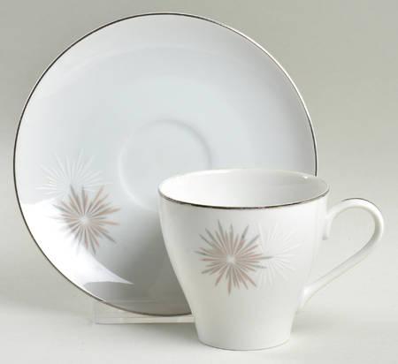 Skylark Flat Cup & Saucer Set by Mikasa