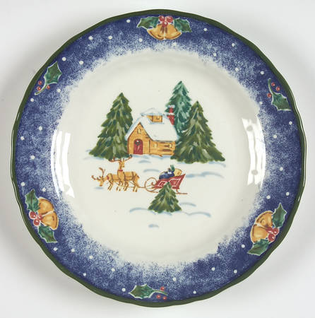 Sleigh Bells Salad Plate
