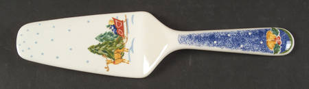 Sleigh Bells Solid Ceramic Pie/Cake Server