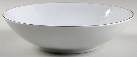 Snow Flower 9" Round Vegetable Bowl