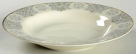 Snow Garden Rim Soup Bowl