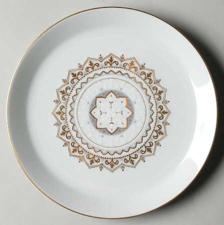 Snowflake Salad Plate