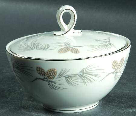 Snow Pine Sugar Bowl & Lid
