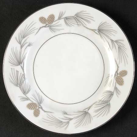 Snow Pine Bread & Butter Plate
