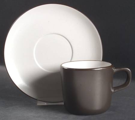 Snow White Flat Cup & Saucer Set