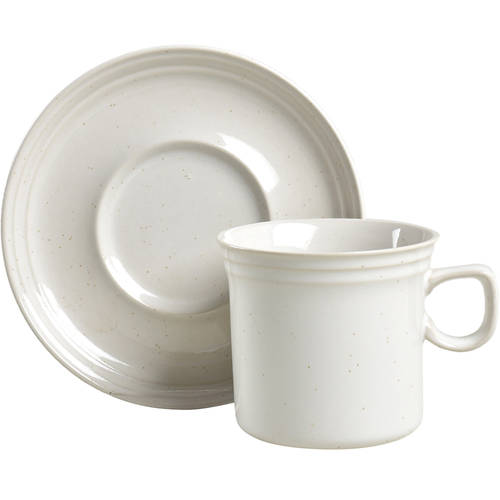 Snow White Flat Cup & Saucer Set