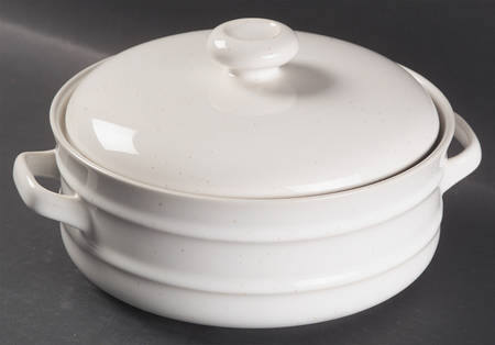 Snow White 1.5 Qt Round Covered Casserole