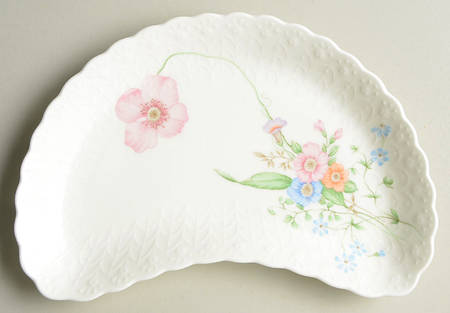 Something Blue Crescent Salad Plate