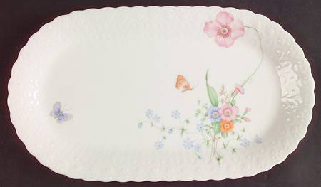 Something Blue 12" Oval Serving Platter