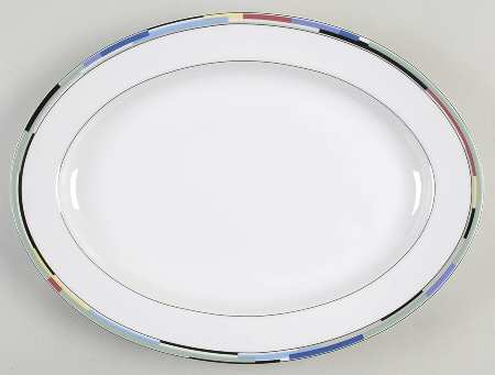 Social Circle 14" Oval Serving Platter
