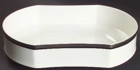 Solitude 10" Oval Vegetable Bowl