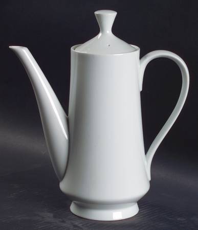Sophisticate White Coffee Pot & Lid