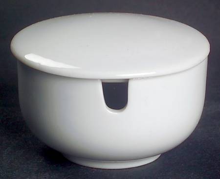 Sophisticate White Condiment Jar & Lid