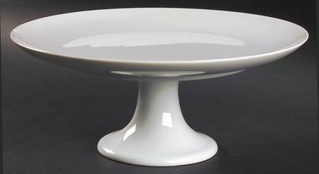 Sophisticate White 10" Diameter Pedestal Cake Stand