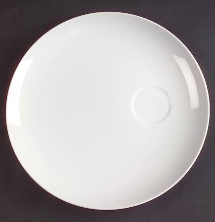 Sophisticate White Snack Plate
