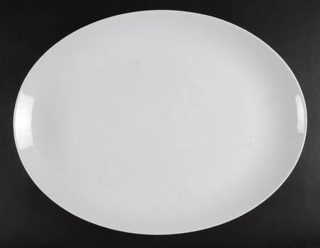 Sophisticate White 16" Oval Serving Platter