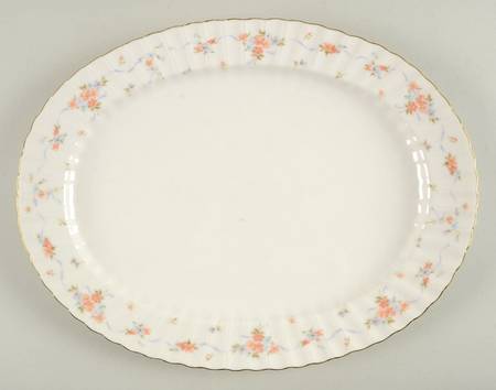 Soft Petals 14" Oval Serving Platter