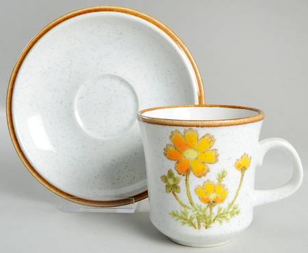 Southern Sun Flat Cup & Saucer Set