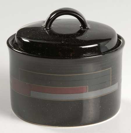 Spectra Black Sugar Bowl & Lid