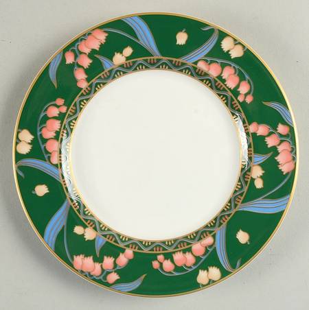 Spring Fantasy Ming Green Bread & Butter Plate