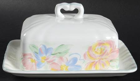 Spring Glory Square Covered Butter