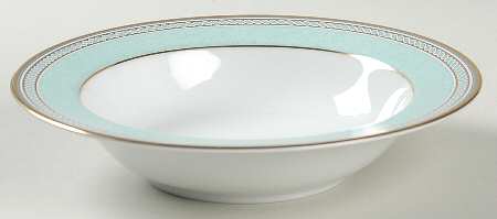 Spindle Green Rim Fruit/Dessert (Sauce) Bowl