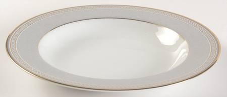Spindle Gray Rim Soup Bowl
