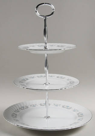 Splendor 13 7/8"-14 1/4" 3-Tiered Serving Tray(DP,SP,BB) HC