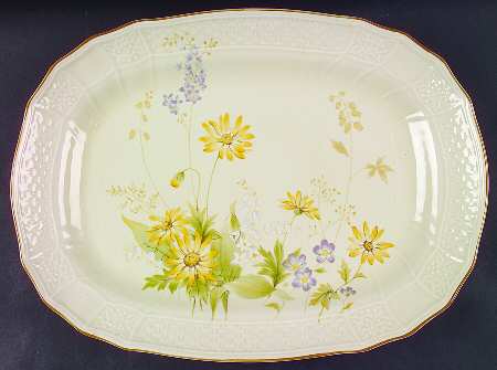 Spring Meadow 15" Oval Serving Platter