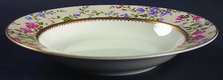 Spring Moire Rim Soup Bowl