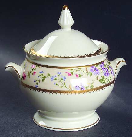 Spring Moire Sugar Bowl & Lid