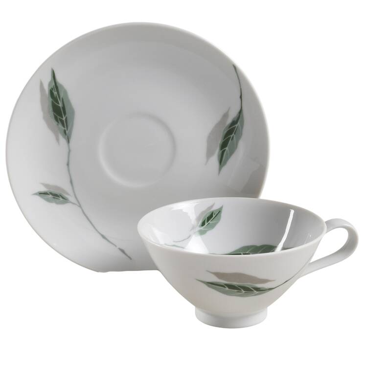 Spring Oaks Flat Cup & Saucer Set