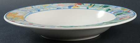 Spring Ritual Large Rim Soup Bowl
