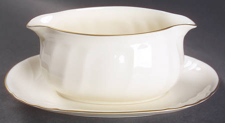 Spun Silk Gravy Boat & Underplate by Mikasa