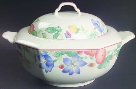 Spring Sonata Round Covered Vegetable