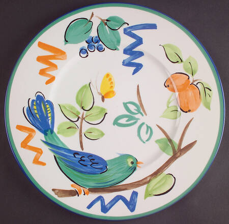 Spring Song 12" Chop Plate (Round Platter)