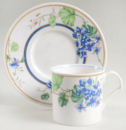 Spring Tapestry Flat Cup & Saucer Set