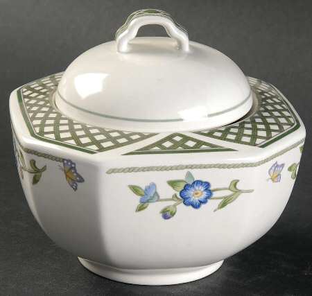 Spring Trellis Sugar Bowl & Lid