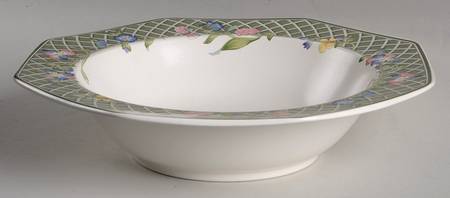 Spring Trellis 10" Round Vegetable Bowl