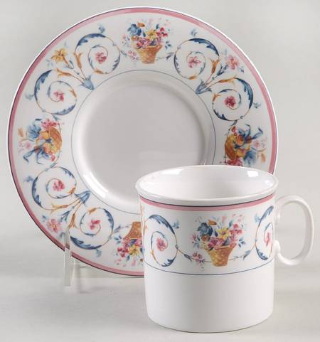 Spring Tribute Flat Cup & Saucer Set