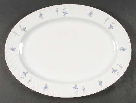 Spring Violet 16" Oval Serving Platter
