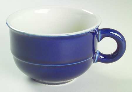 Square Dance Blue Flat Cup by Mikasa