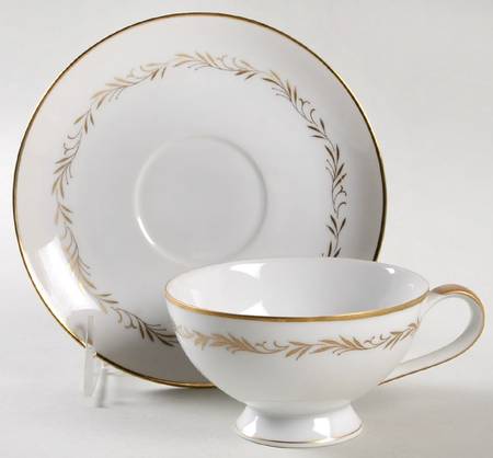 Stanton Footed Cup & Saucer Set by Mikasa