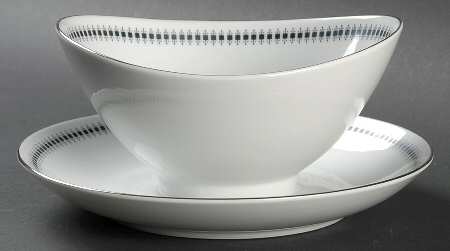 Starlight Gravy Boat with Attached Underplate