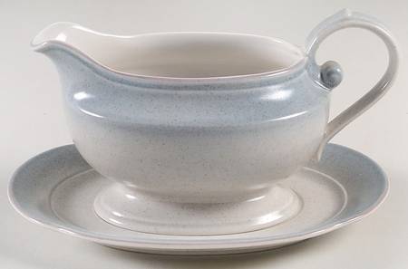 Stonekraft Blue Gravy Boat & Underplate