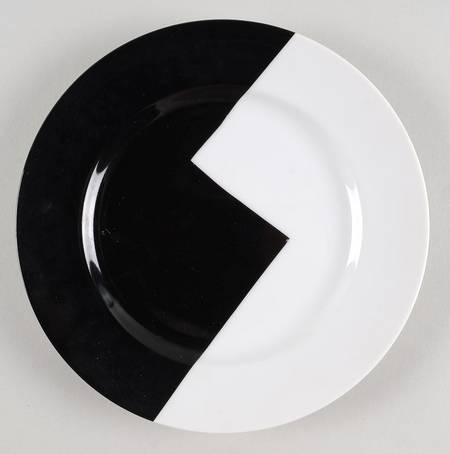 Step Black White Salad Plate by Mikasa