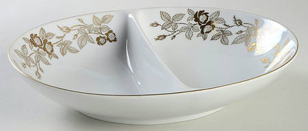 St. Clair 10" Oval Divided Vegetable Bowl