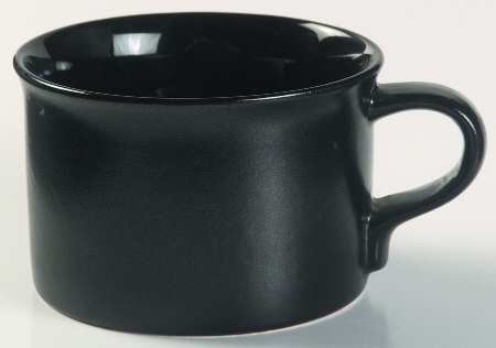 Studio Craft Black Flat Cup