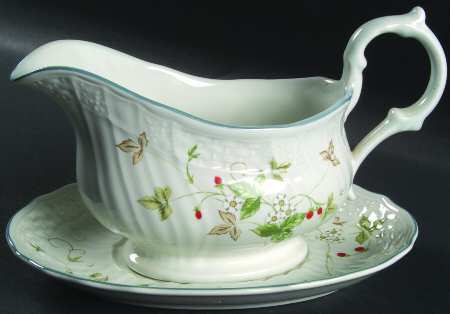 Strawberry Fair Gravy Boat & Underplate