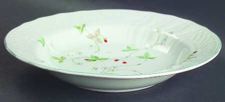 Strawberry Fair Large Rim Soup Bowl
